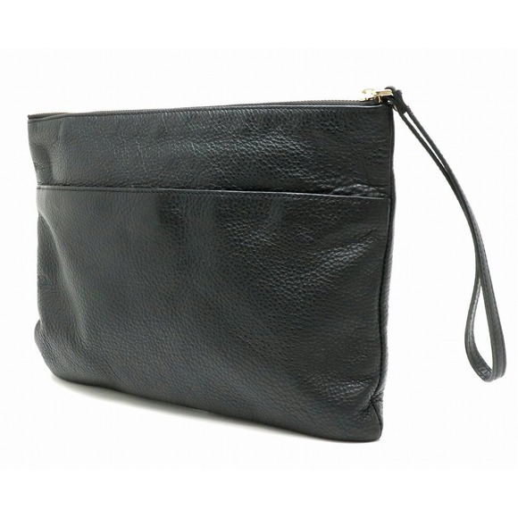 Prada Leather Nero Black Bag Handbag Clutch - Picture 1 of 8